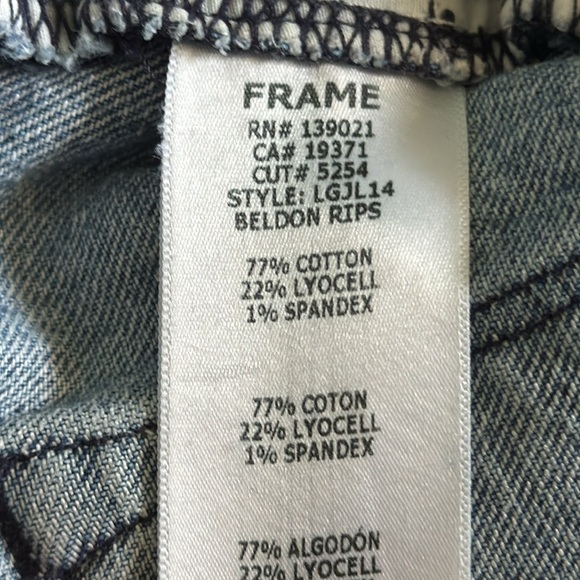 FRAME Le Garçon Beldon Rips Jeans - Picture 11 of 11